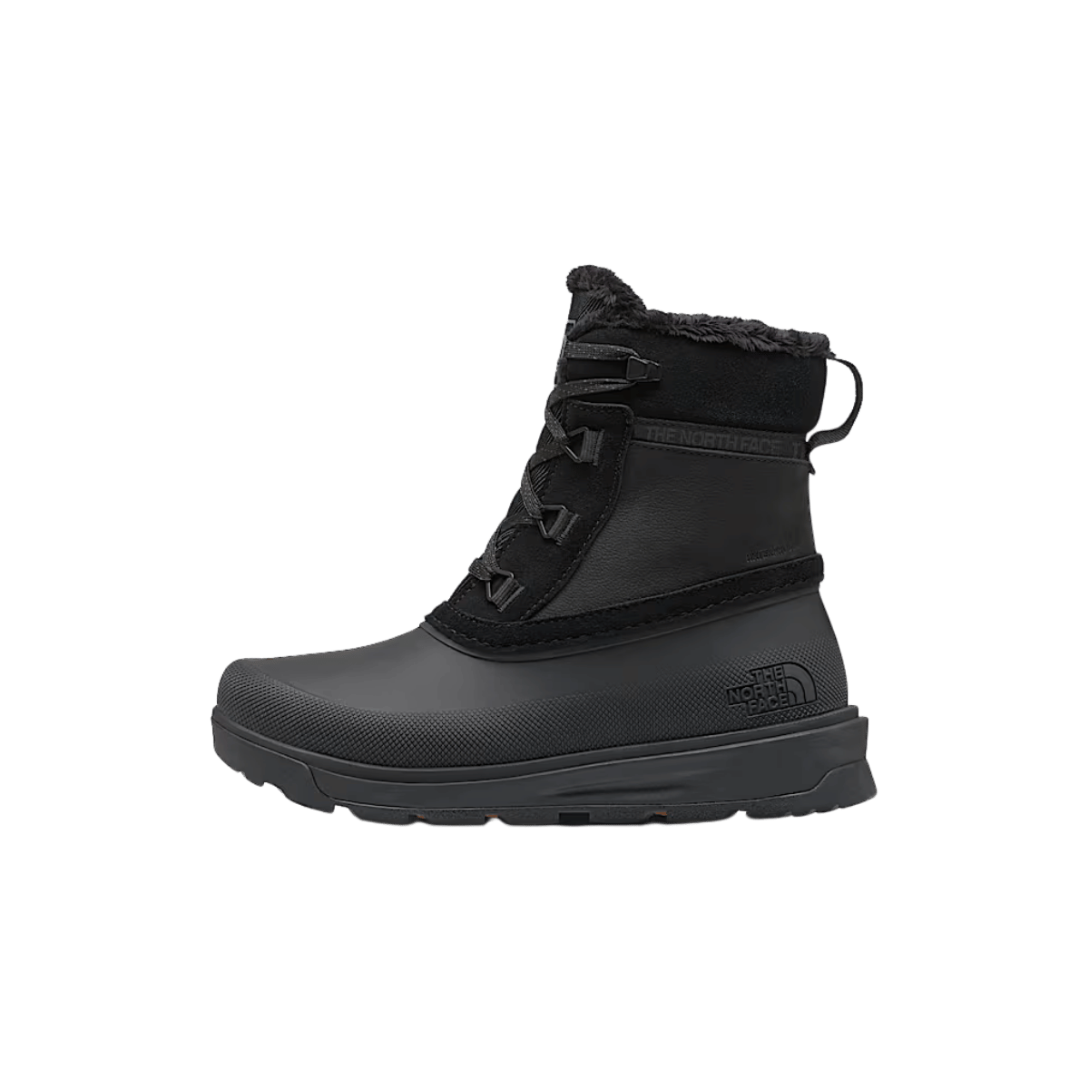 NORTH FACE WOMEN'S  SHELLISTA V SHORTY WATERPROOF BOOT - TNF BLACK/TNF BLACK, SIDE ANGLE, 06.5, 07.0, 07.5, 08.0, 08.5, 09.0, 09.5, 10.0