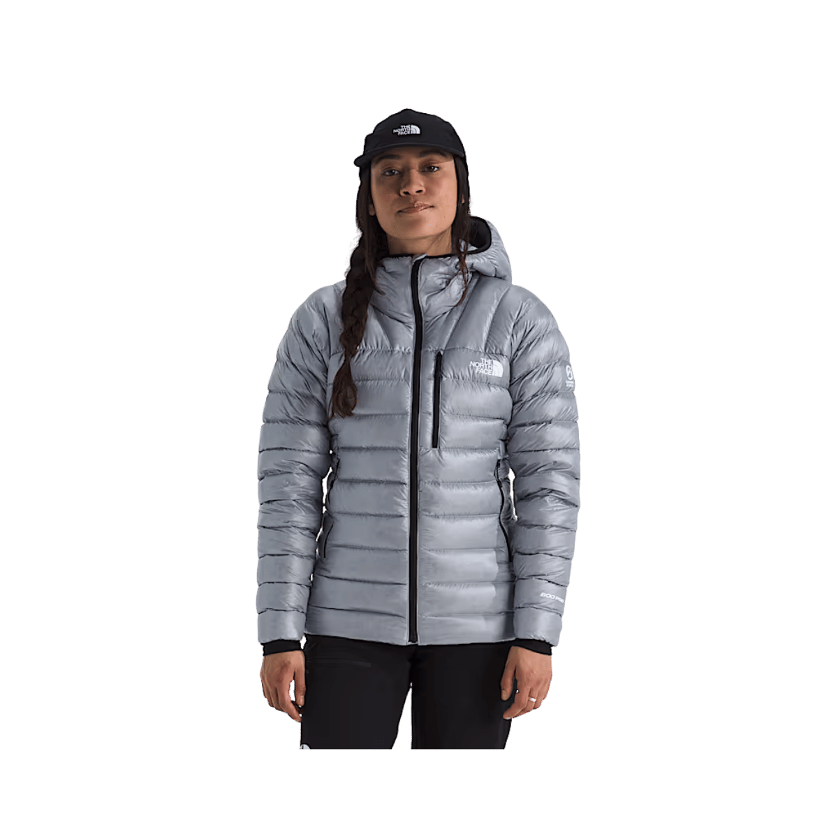 NORTH FACE WOMEN'S SUMMIT BREITHORN HOODIE - BLUE FLAX, FRONT ANGLE