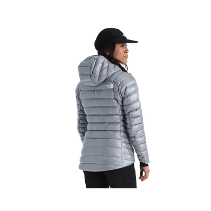 NORTH FACE WOMEN'S SUMMIT BREITHORN HOODIE - BLUE FLAX, BACK ANGLE