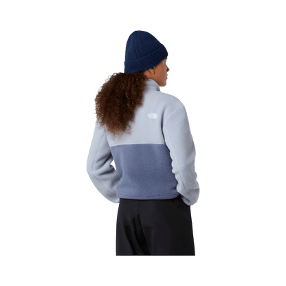 NORTH FACE WOMEN'S YUMIORI 1/4 ZIP - TWILIGHT GALAXY/BLUE FLAX/MINERAL SALT, BACK ANGLE, SM, MD, LG, XL