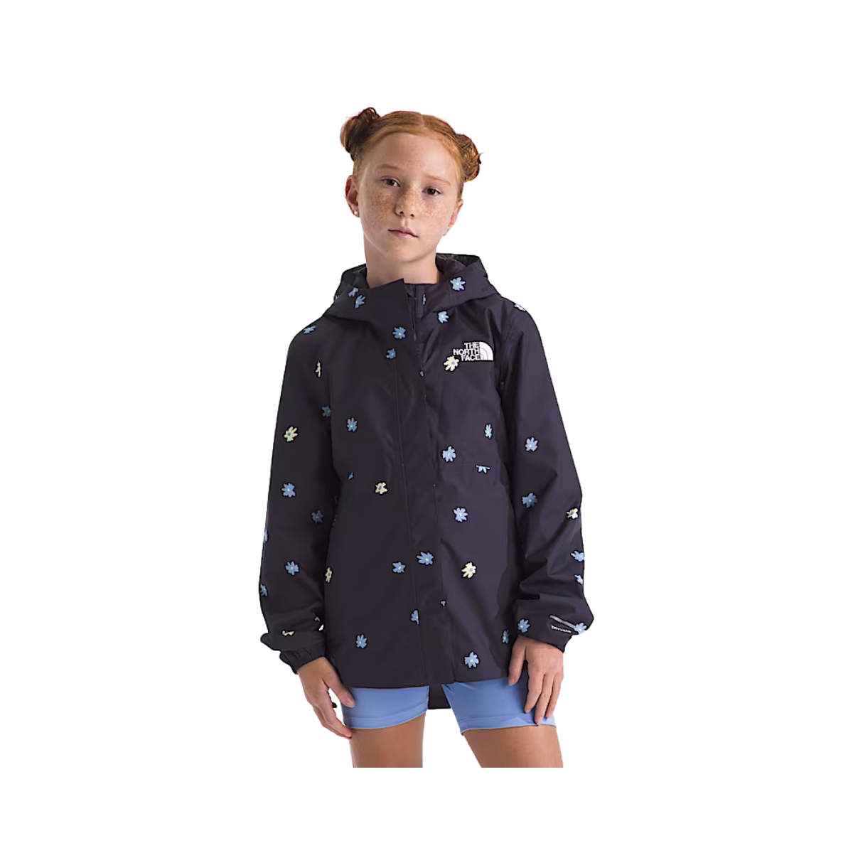 NORTH FACE YOUTH ANTORA RAIN JACKET ENDLESS DUSK PRINT