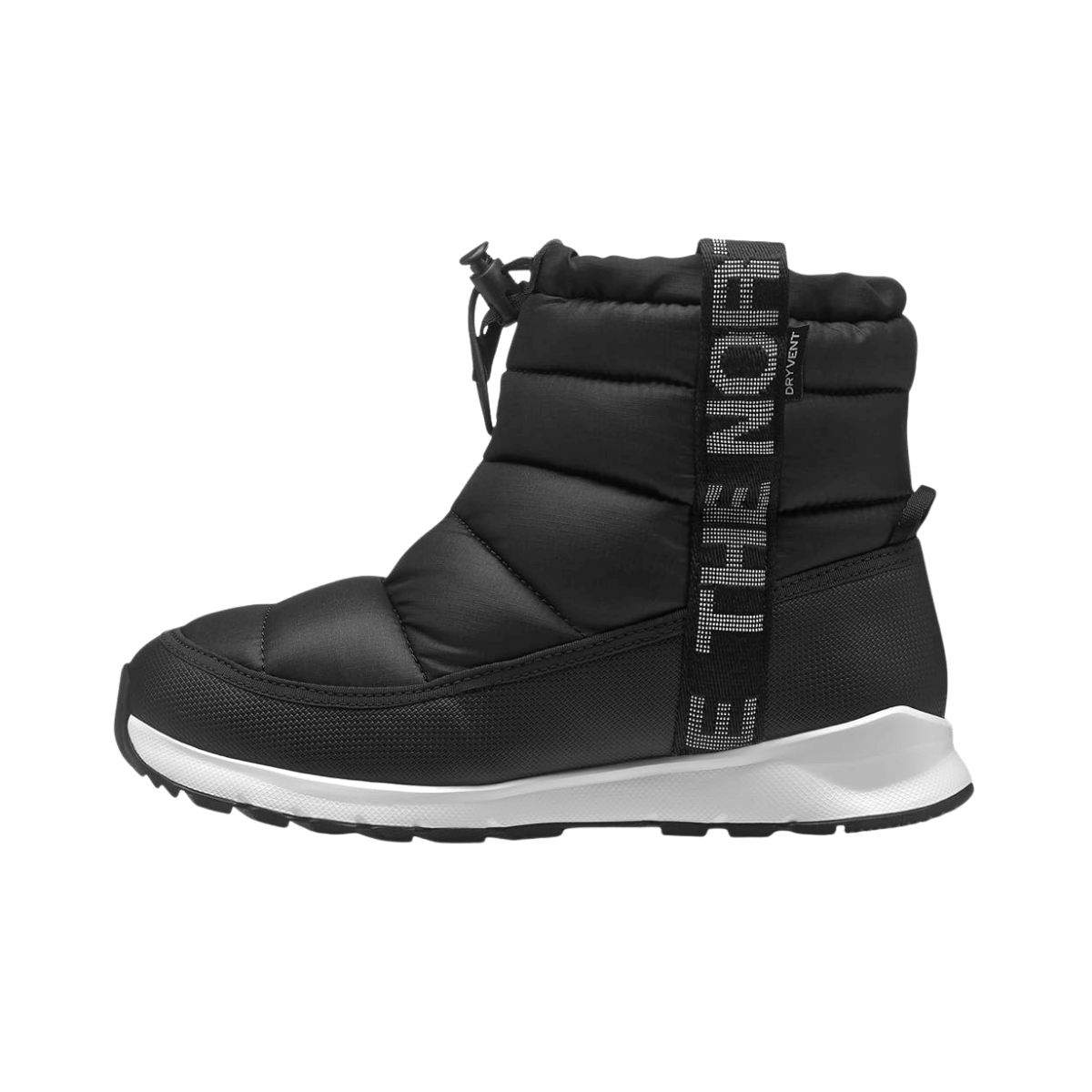 NORTH FACE YOUTH THERMOBALL PULL-ON WATERPROOF BOOT - TNF BLACK/TNF WHITE, SIDE ANGLE, 01.0, 02.0, 03.0, 04.0, 05.0, 06.0, 07.0