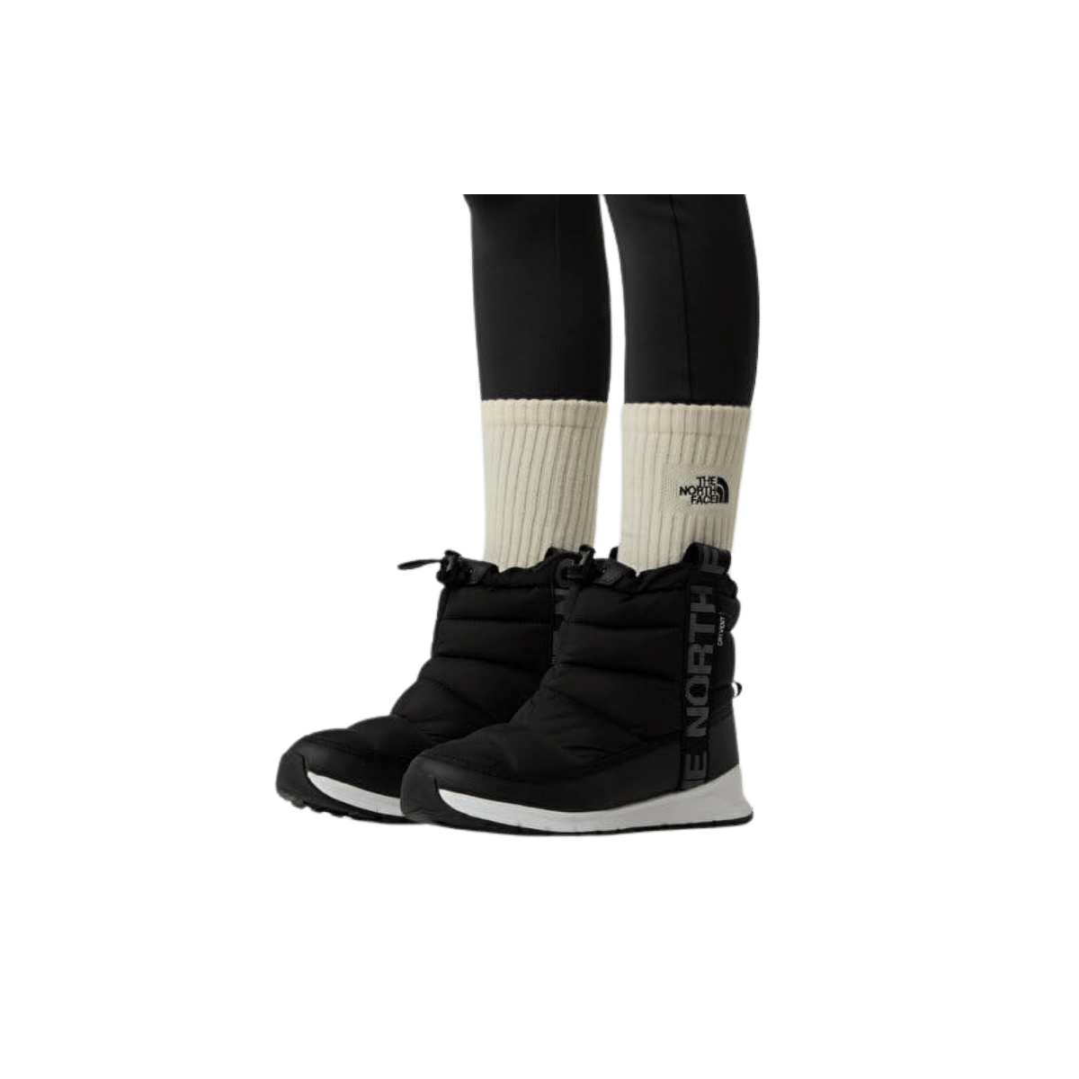 NORTH FACE YOUTH THERMOBALL PULL-ON WATERPROOF BOOT - TNF BLACK/TNF WHITE, SIDE ANGLE, 01.0, 02.0, 03.0, 04.0, 05.0, 06.0, 07.0