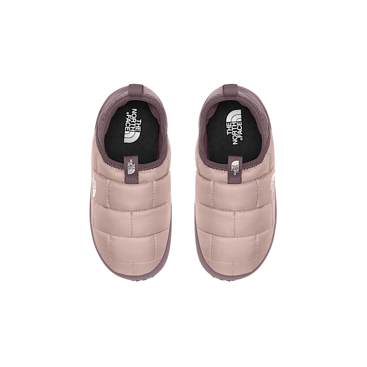 NORTH FACE YOUTH THERMOBALL TRACTION MULE II - PINK MOSS/FAWN GREY, TOP ANGLE, 04.0, 05.0, 06.0, 07.0