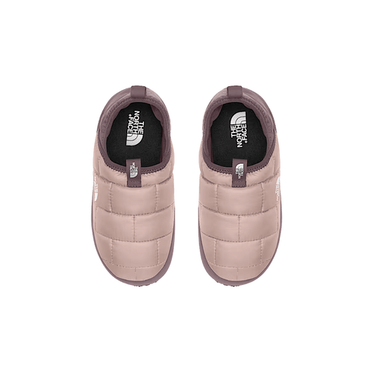 NORTH FACE YOUTH THERMOBALL TRACTION MULE II - PINK MOSS/FAWN GREY, TOP ANGLE, 04.0, 05.0, 06.0, 07.0