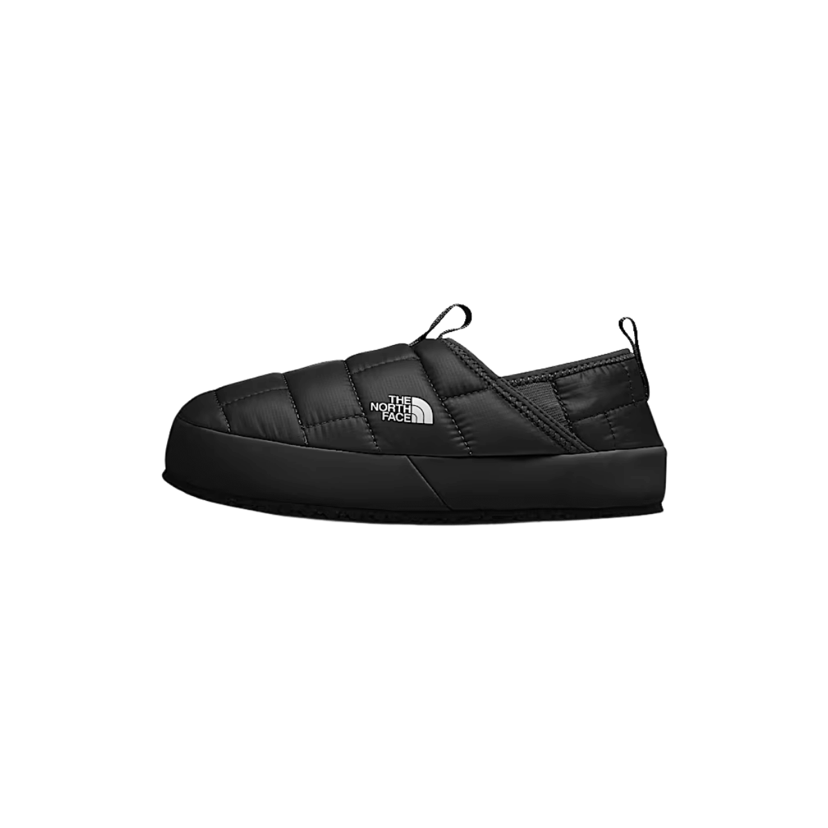 NORTH FACE YOUTH THERMOBALL TRACTION MULE II - TNF BLACK/TNF WHITE, SIDE ANGLE, 04.0, 05.0, 06.0, 07.0