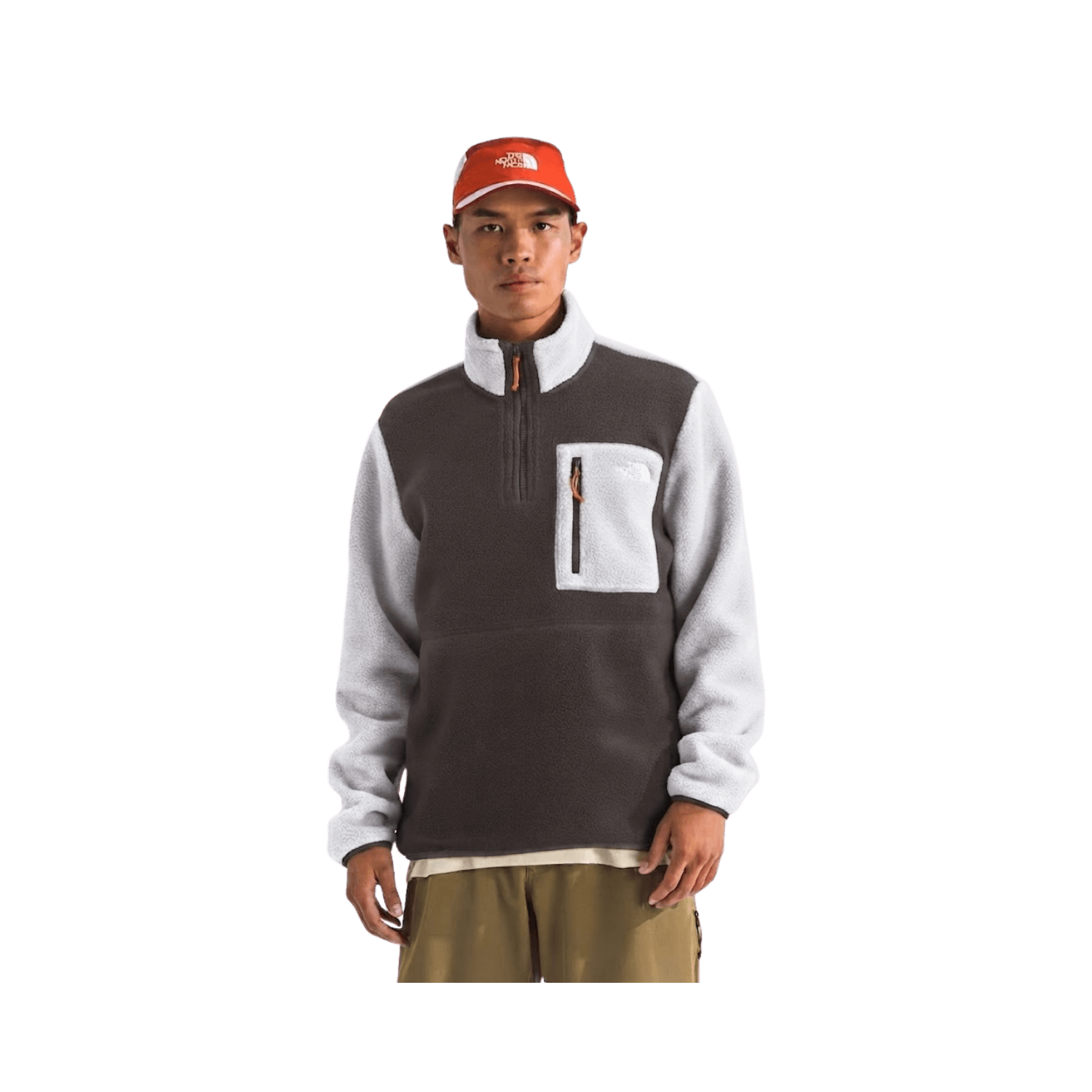 NORTH FACE YUMIORI 1/4 ZIP STONE SLAB CLOUD