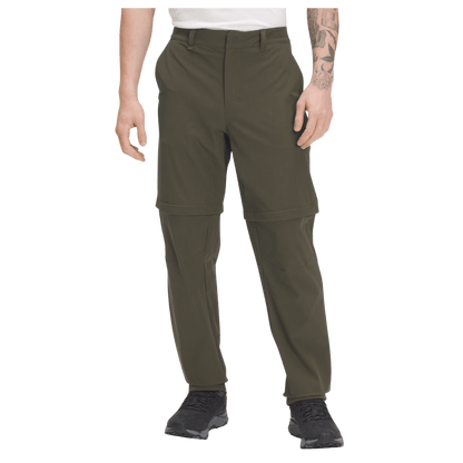 THE NORTHFACE MEN'S PARAMOUNT CONVERTIBLE PANTS DWR FINISH - NEW TAUPE GREEN - FRONT VIEW
