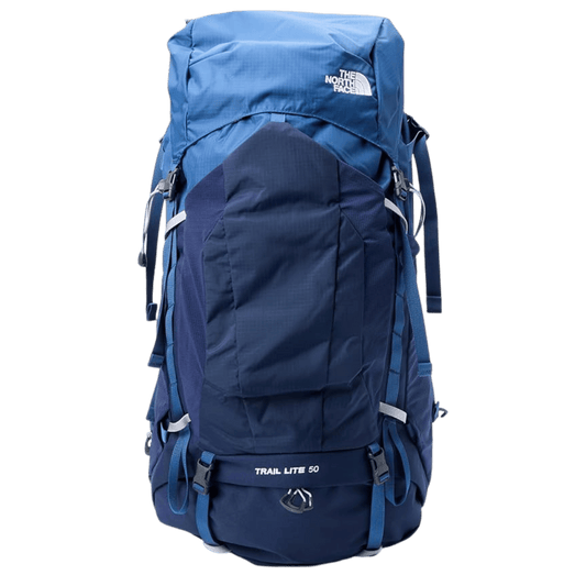 NORTH FACE TRAIL LITE 50 BACKPACK - SDY BLU/SUM NVY - FRONT VIEW