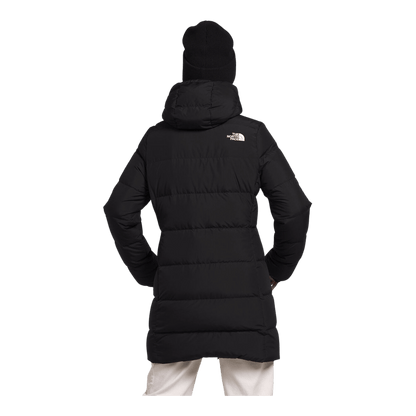 NORTHFACE WOMEN'S GOTHAM PARKA - TNF BLACK - BACK VIEW