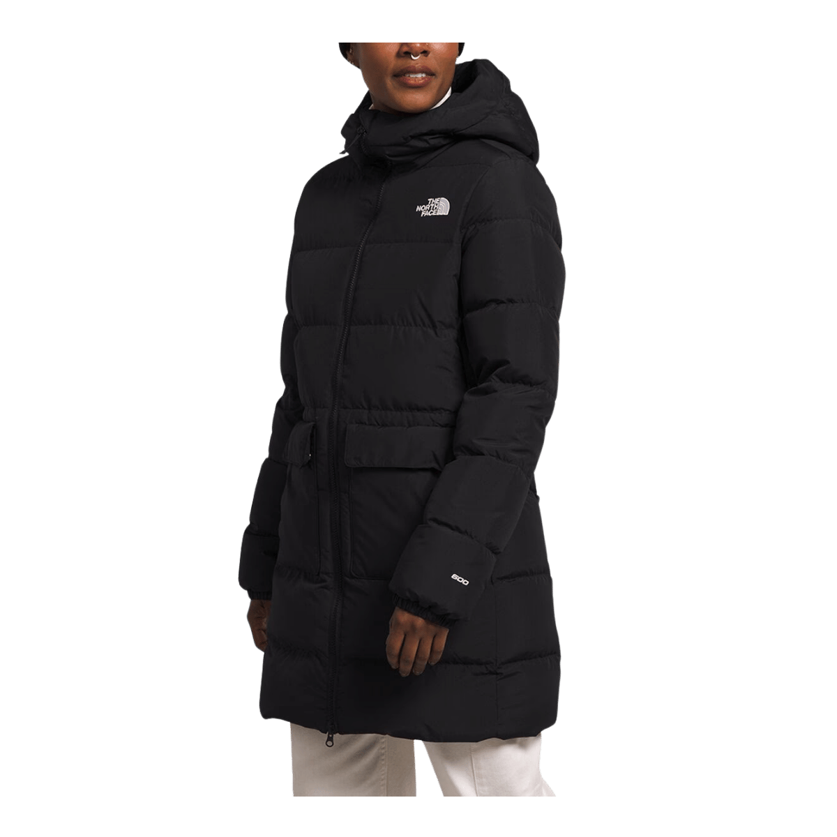 NORTHFACE WOMEN'S GOTHAM PARKA - TNF BLACK - FRONT VIEW