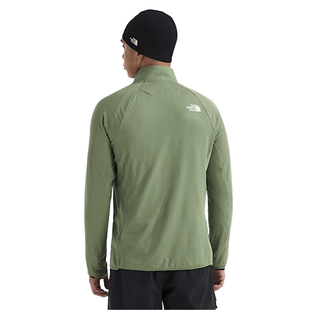 NORTHFACE SUMMIT FUTUREFLEECE LIGHTWEIGHT 1/2 ZIP - BARK MIST - BACK VIEW WW