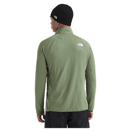 NORTHFACE SUMMIT FUTUREFLEECE LIGHTWEIGHT 1/2 ZIP - BARK MIST - BACK VIEW WW