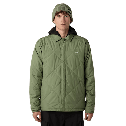 NORTHFACE AFTERBURNER INSULATED FLANNEL - TNF BLACK/SMOKEY WW FRONT OTHER SIDE
