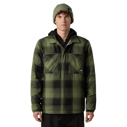 NORTHFACE AFTERBURNER INSULATED FLANNEL - TNF BLACK/SMOKEY WW FRONT