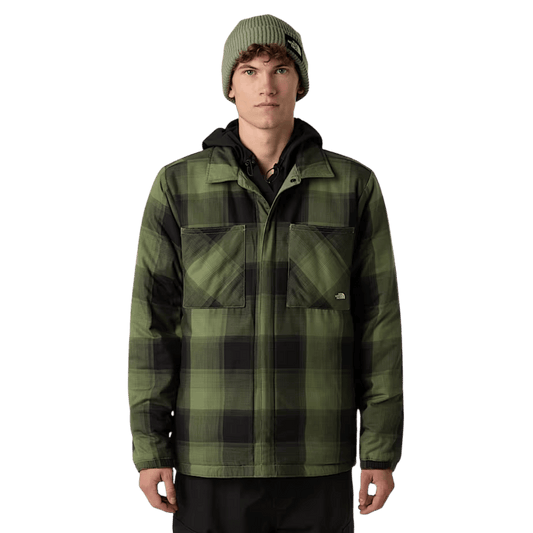 NORTHFACE AFTERBURNER INSULATED FLANNEL - TNF BLACK/SMOKEY WW FRONT