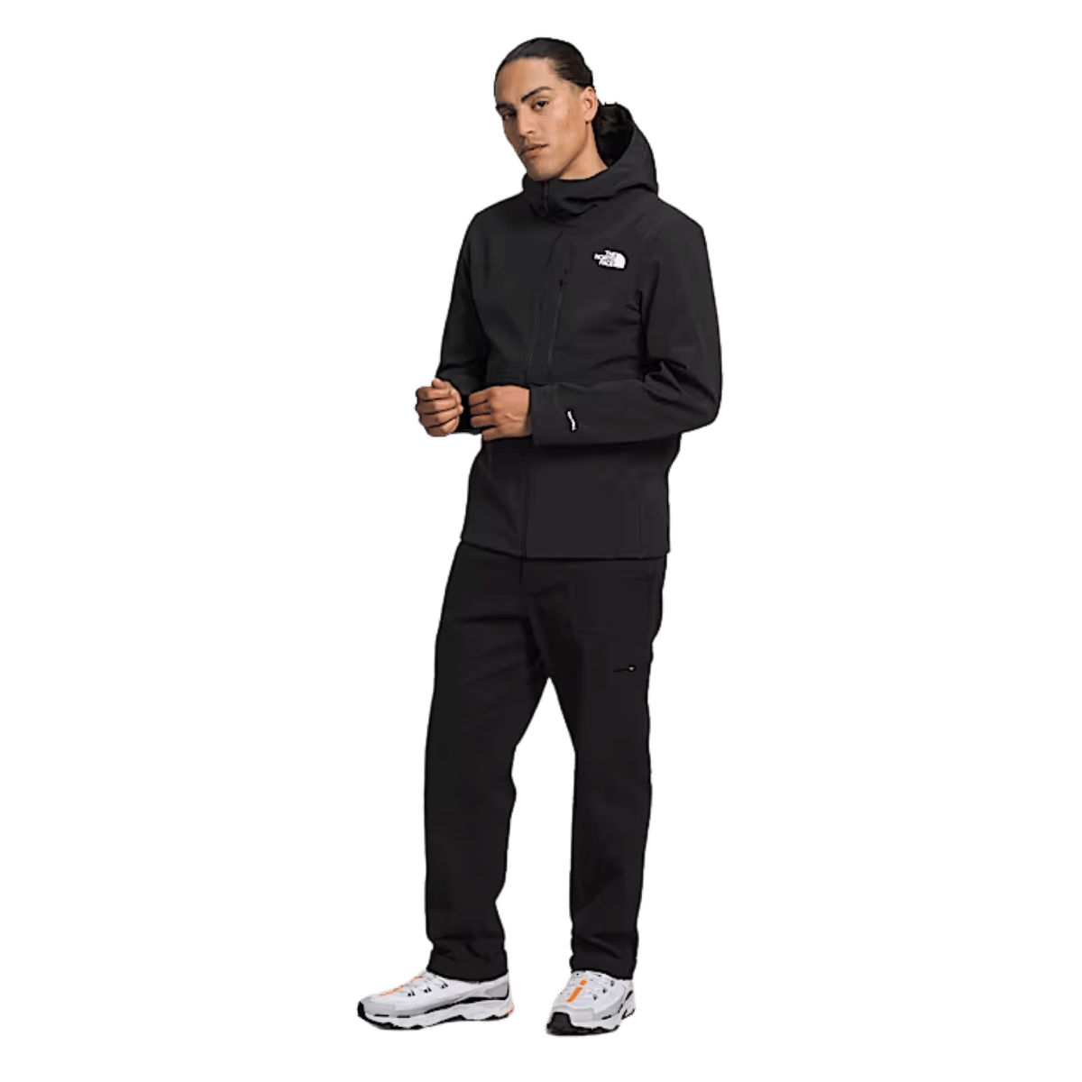 NORTHFACE APEX BIONIC 3 HOODIE - TNF BLK - FRONT FULL VIEW WW