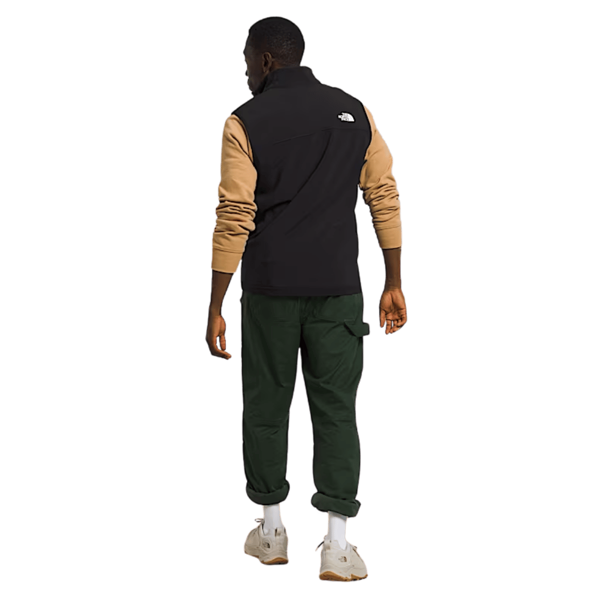 NORTHFACE APEX BIONIC 3 WIND RESISTANT VEST - TNF BLK - BACK FULL VIEW WW