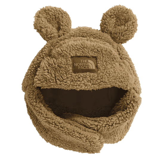 NORTH FACE BABY BEAR TRAPPER CAMPSHIRE FLEECE - TEDDY BROWN - FRONT VIEW