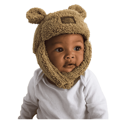 NORTH FACE BABY BEAR TRAPPER CAMPSHIRE FLEECE - TEDDY BROWN - FRONT VIEW WW