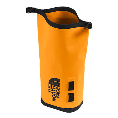 NORTH FACE BASE CAMP DRY BAG 8L - SUMMIT GOLD TNF BLACK - UNROLLED VIEW