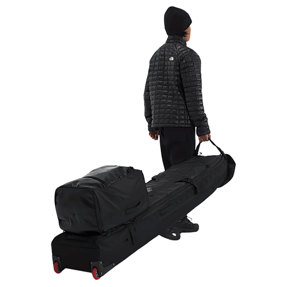 NORTHFACE DURABLE BASE CAMP SNOW ROLLER - TNF BLK/TNFBLK - SIDE VIEW