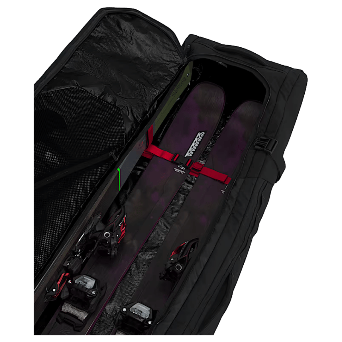 NORTHFACE DURABLE BASE CAMP SNOW ROLLER - TNF BLK/TNFBLK - INSIDE ZOOM VIEW