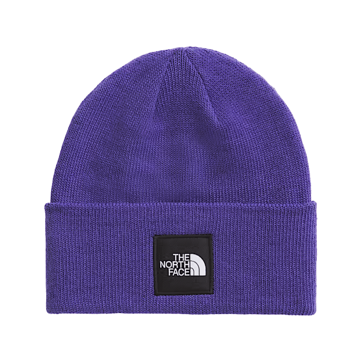 NORTHFACE BIG BOX BEANIE - PEAK PURPLE FRONT