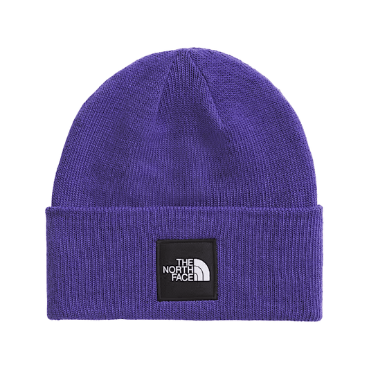 NORTHFACE BIG BOX BEANIE - PEAK PURPLE FRONT