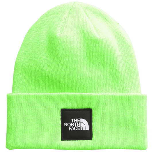 NORTHFACE BIG BOX BEANIE - SAFETY GREEN FRONT