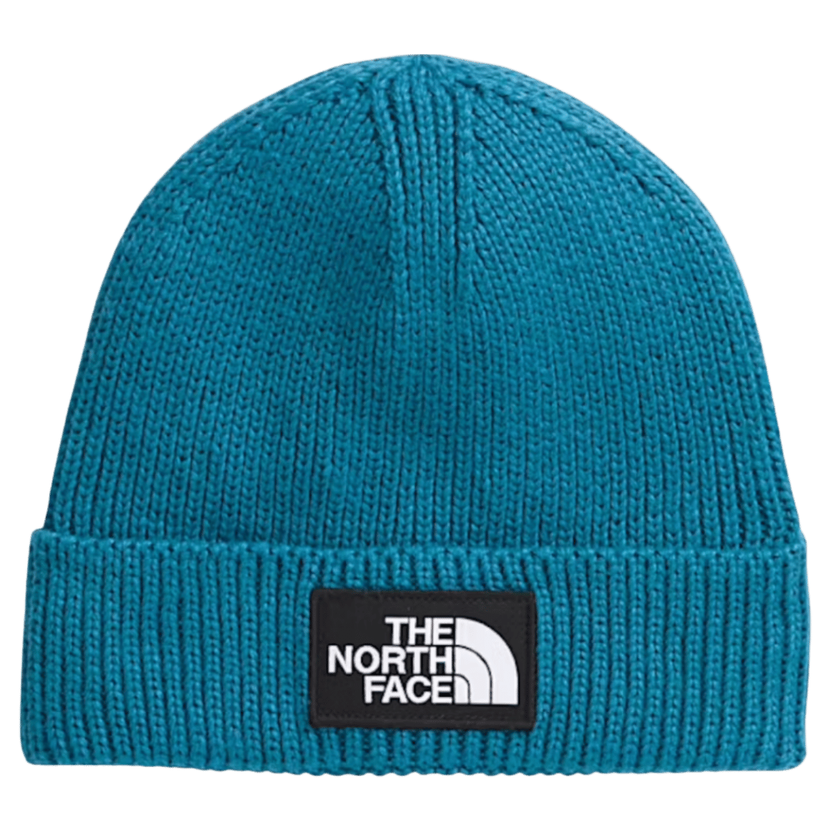 NORTHFACE BIG BOX CUFFED BEANIE - DUSK BLUE - FRONT VIEW
