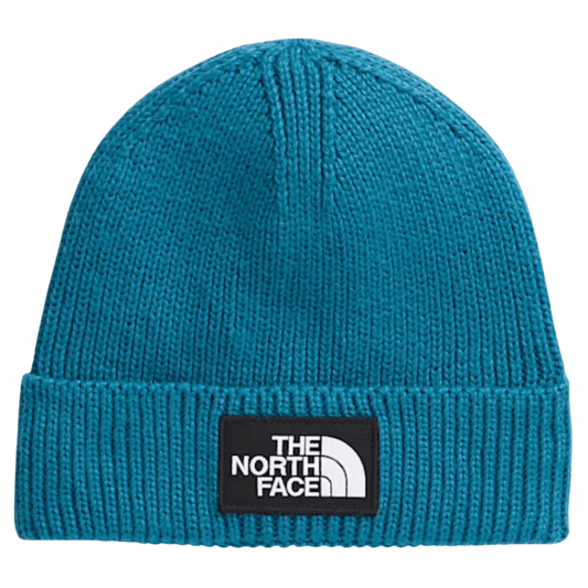 NORTHFACE BIG BOX CUFFED BEANIE - DUSK BLUE - FRONT VIEW