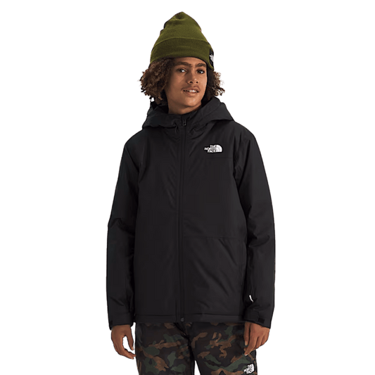 NORTHFACE BOYS FREEDOM INSULATED JACKET - TNF BLACK WW FRONT