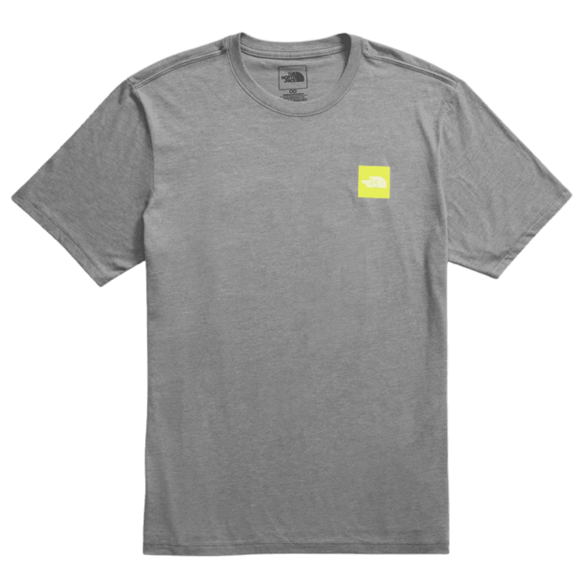 NORTHFACE SHORT SLEEVE BRAND PROUD COTTON TEE - TNF MD GRY PHOT - FRONT VIEW