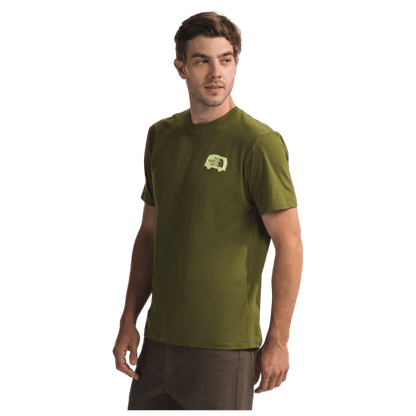 NORTHFACE SHORT SLEEVE BRAND PROUD COTTON TEE - FOREST OLIVE - SIDE VIEW WW