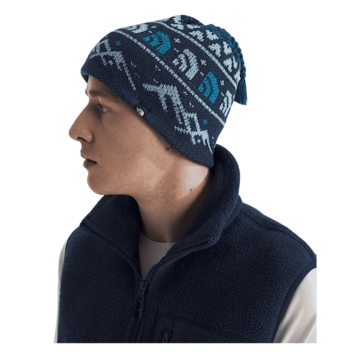 NORTHFACE CABIN SKI TUKE CLASSIC FIT - SUMMIT NAVY - SIDE VIEW WW