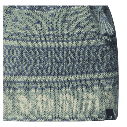 NORTHFACE UNISEX CABIN SKI TUKE CLASSIC FIT BEANIE - SLATE MOSS - ZOOM IN