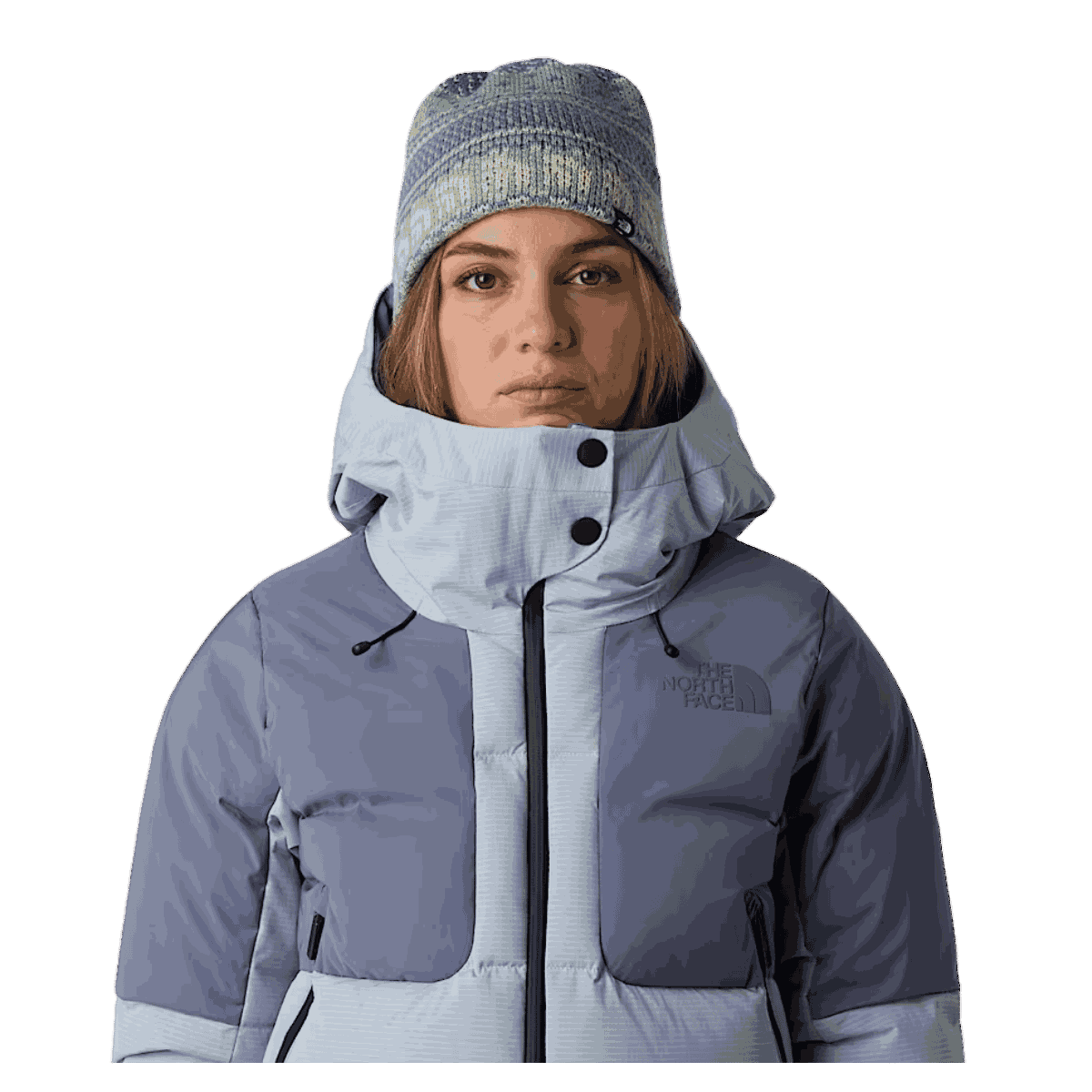 NORTHFACE UNISEX CABIN SKI TUKE CLASSIC FIT BEANIE - SLATE MOSS - FRONT VIEW WW