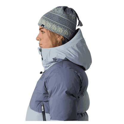 NORTHFACE UNISEX CABIN SKI TUKE CLASSIC FIT BEANIE - SLATE MOSS - SIDE VIEW W
