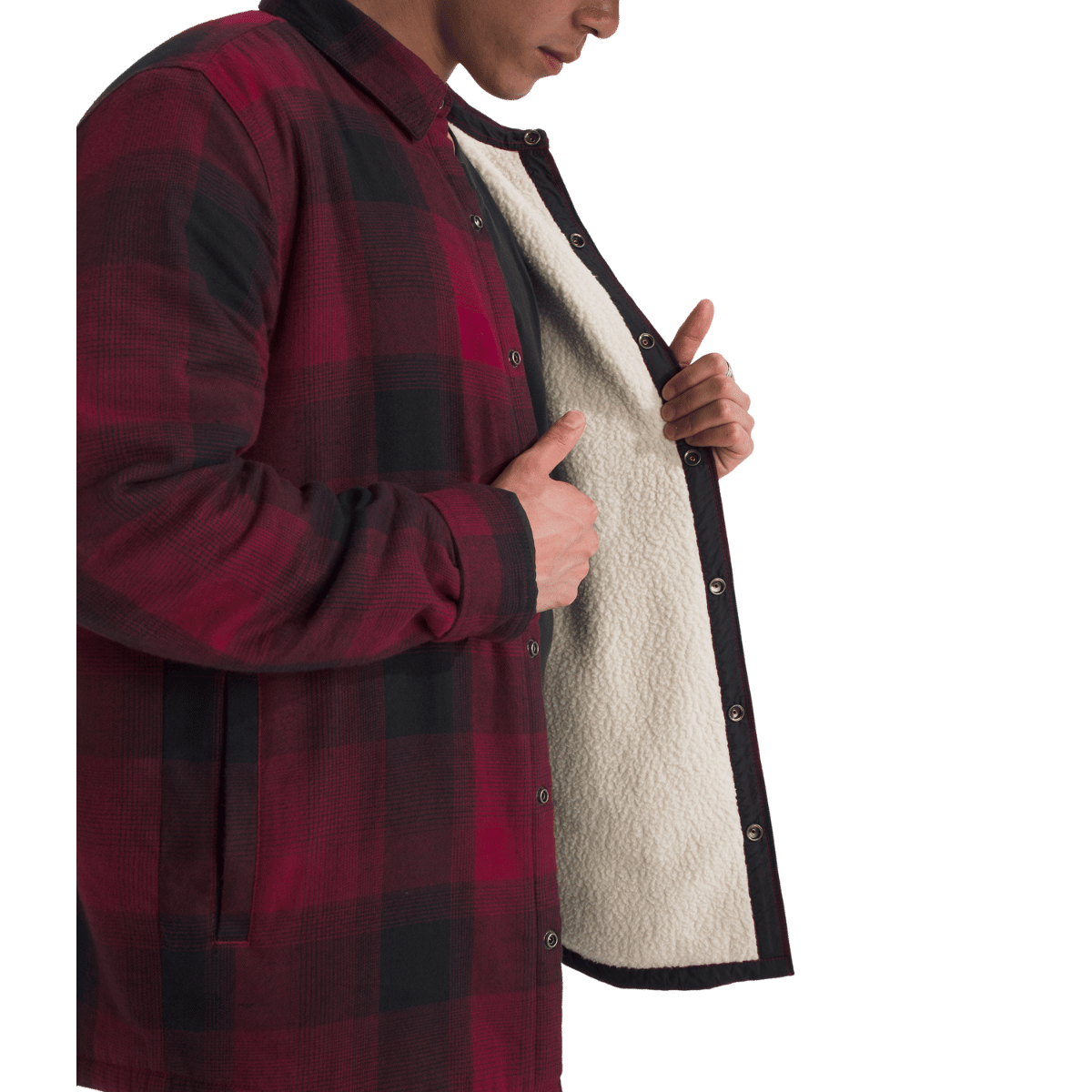 NORTHFACE CAMPSHIRE SHIRT- BEETROOT WW OPEN ANGLE
