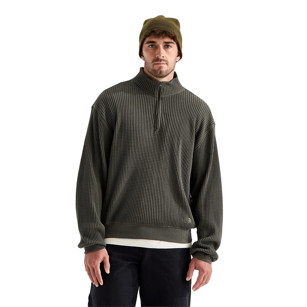 NORTH FACE CHABOT 2.0 QUARTER ZIP- TAUPE GREEN