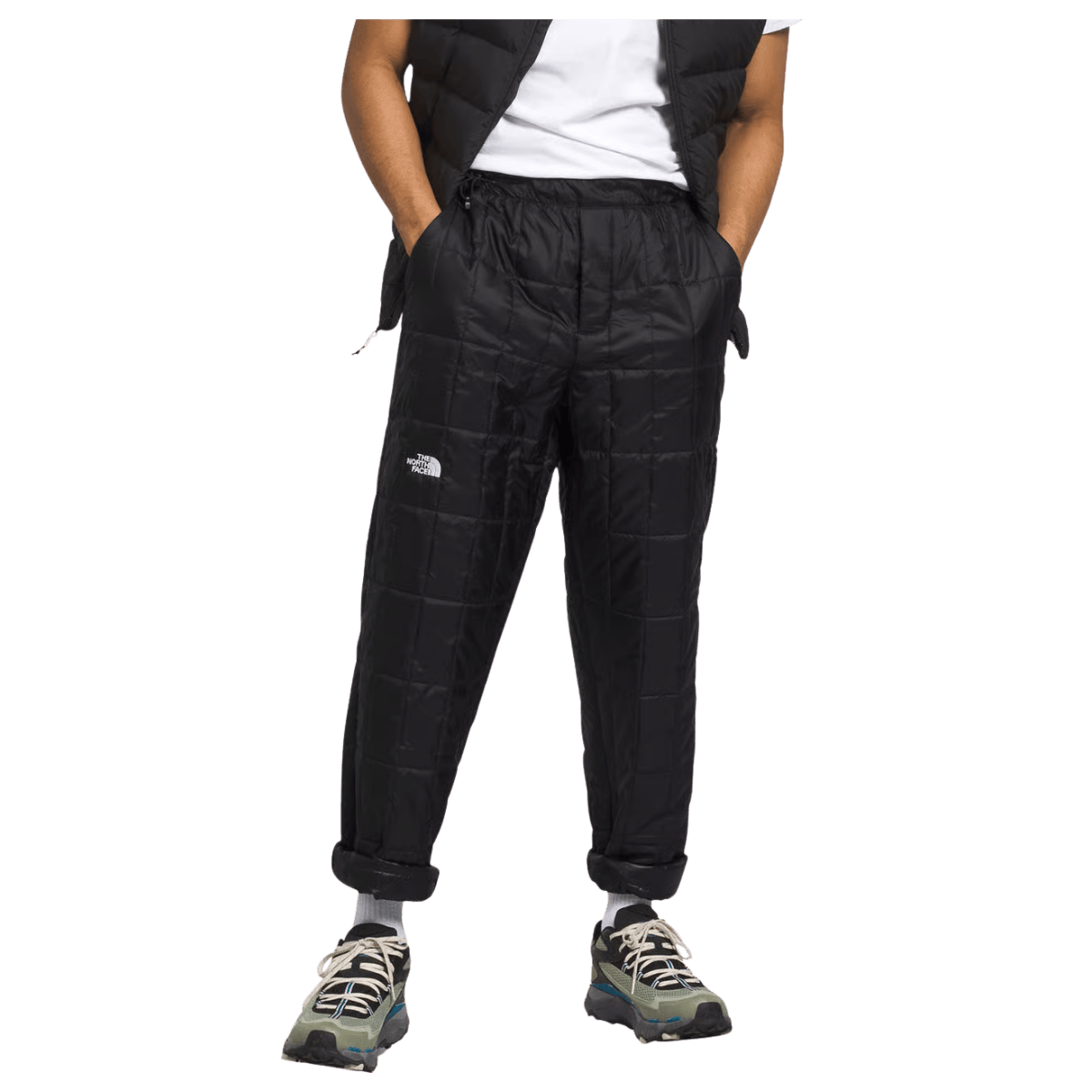 NORTHFACE CIRCALOFT LIGHTWEIGHT PANT - TNF BLACK - FRONT VIEW WW