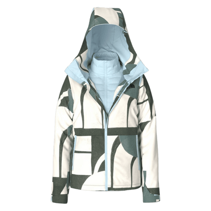 NORTHFACE WOMEN CLEMENTINE TRICLIMATE JACKET - DK SAGE PAPER - FRONT VIEW