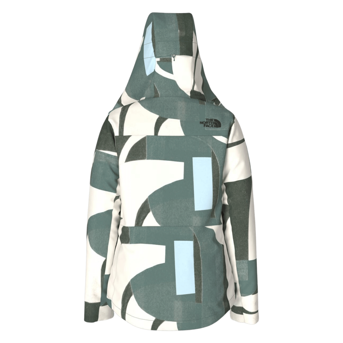 NORTHFACE WOMEN CLEMENTINE TRICLIMATE JACKET - DK SAGE PAPER - BACK VIEW