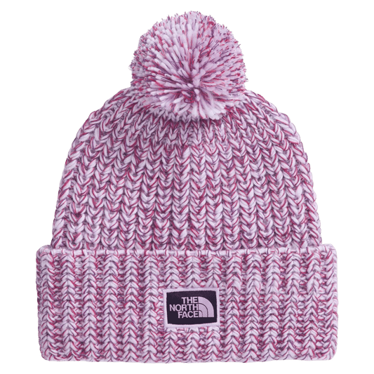 NORTHFACE COZY CHUNKY CABIN CUFFED BEANIE - LITE LILAC - FRONT VIEW 