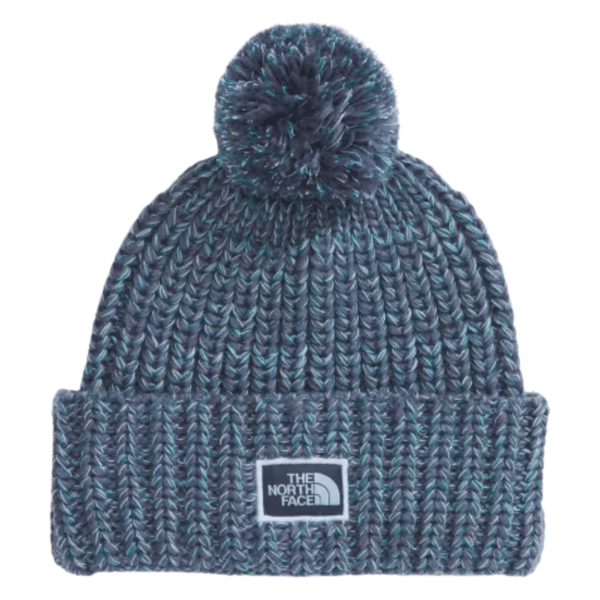 NORTHFACE COZY CHUNKY CABIN BEANIE - LUNAR BLUE - FRONT VIEW