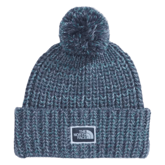 NORTHFACE COZY CHUNKY CABIN BEANIE - LUNAR BLUE - FRONT VIEW