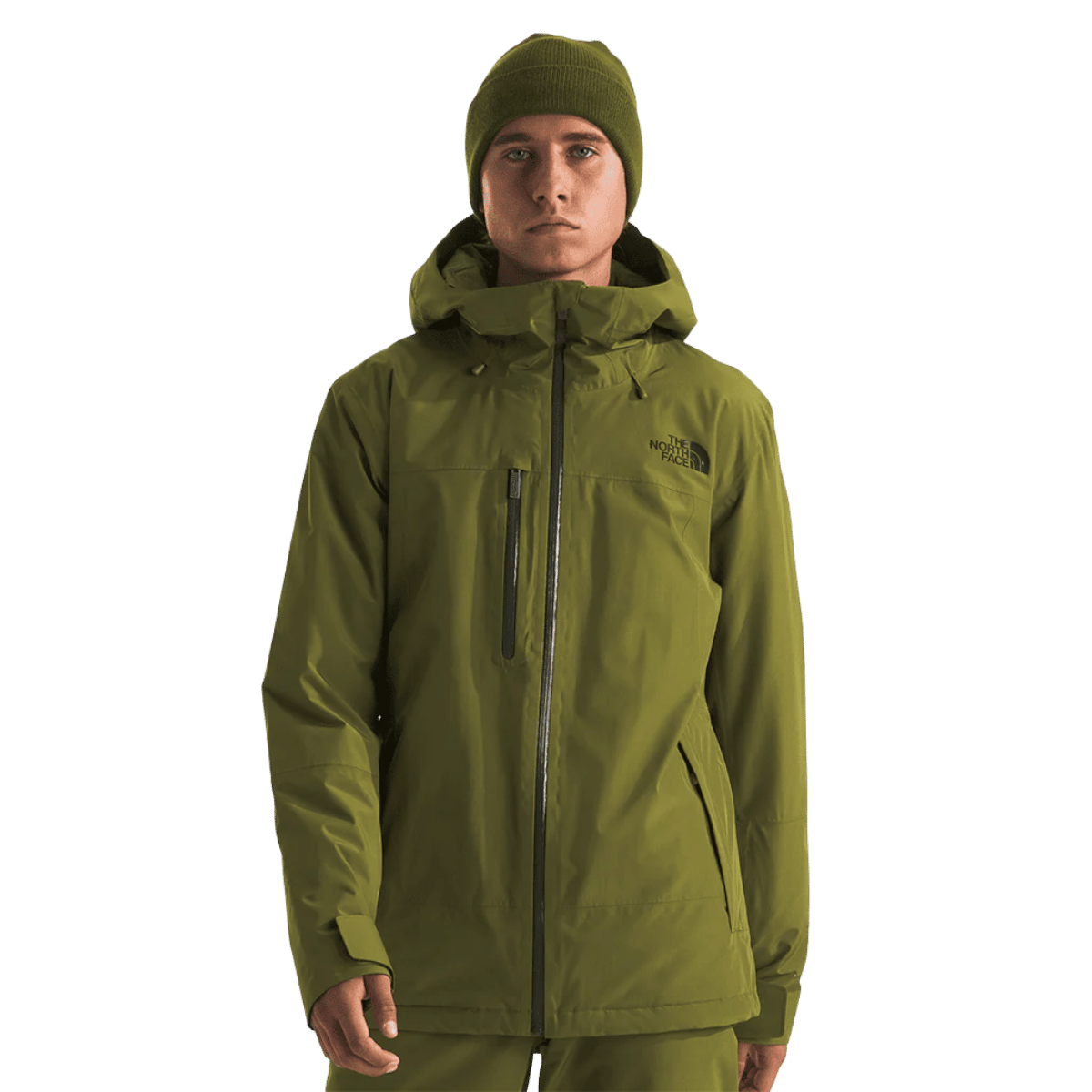 NORTHFACE DESCENDIT JACKET - FOREST OLIVE WW FRONT