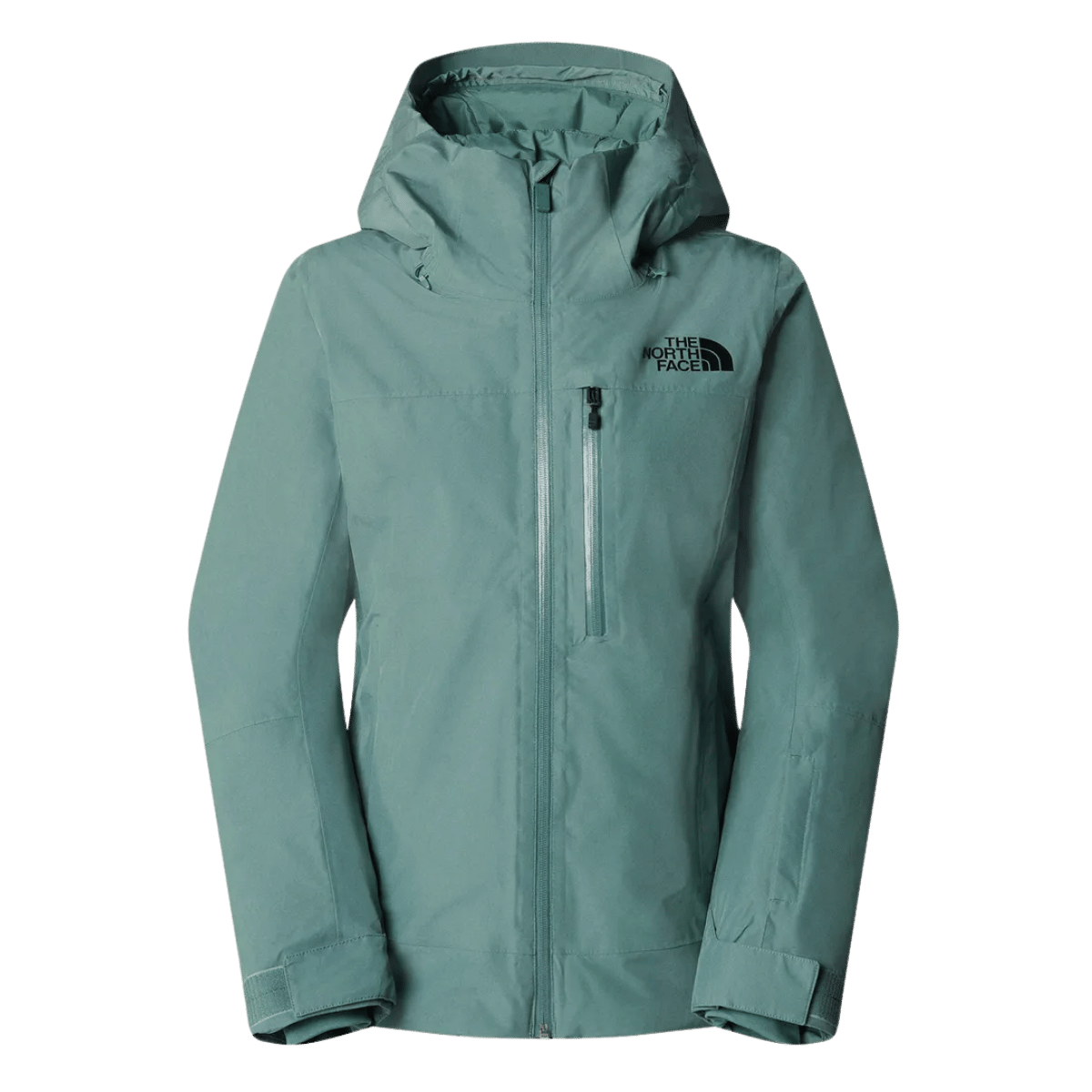 NORTHFACE WOMEN SKI DESCENDIT JACKET - DK SAGE - FRONT VIEW
