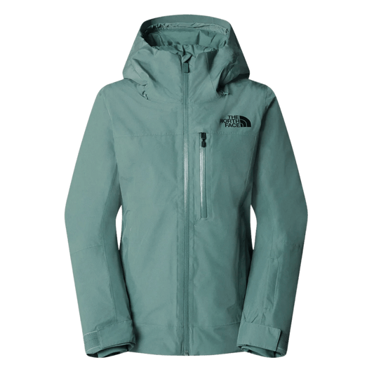 NORTHFACE WOMEN SKI DESCENDIT JACKET - DK SAGE - FRONT VIEW